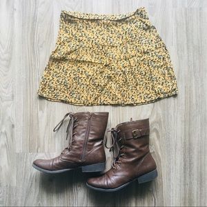 John Galt Floral Mini Skirt